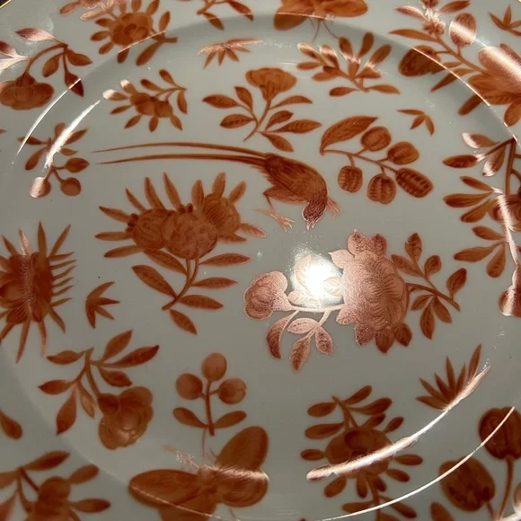 Mottahedeh Sacred Bird & Butterfly Dessert & Salad Plate Historic Charleston - Picture 2 of 10